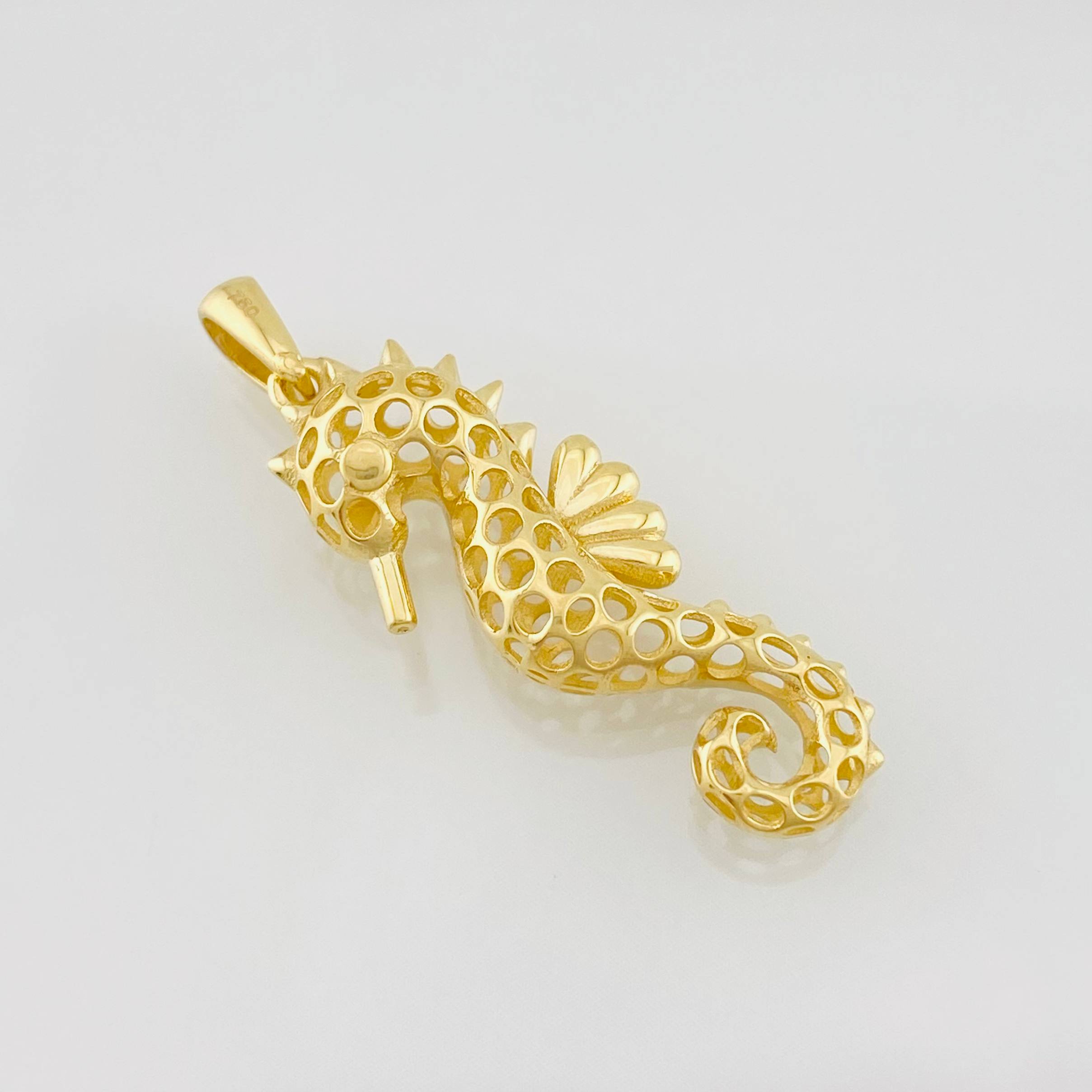 Dije Caballito de Mar 2.1g / 3cm Oro Amarillo 18K