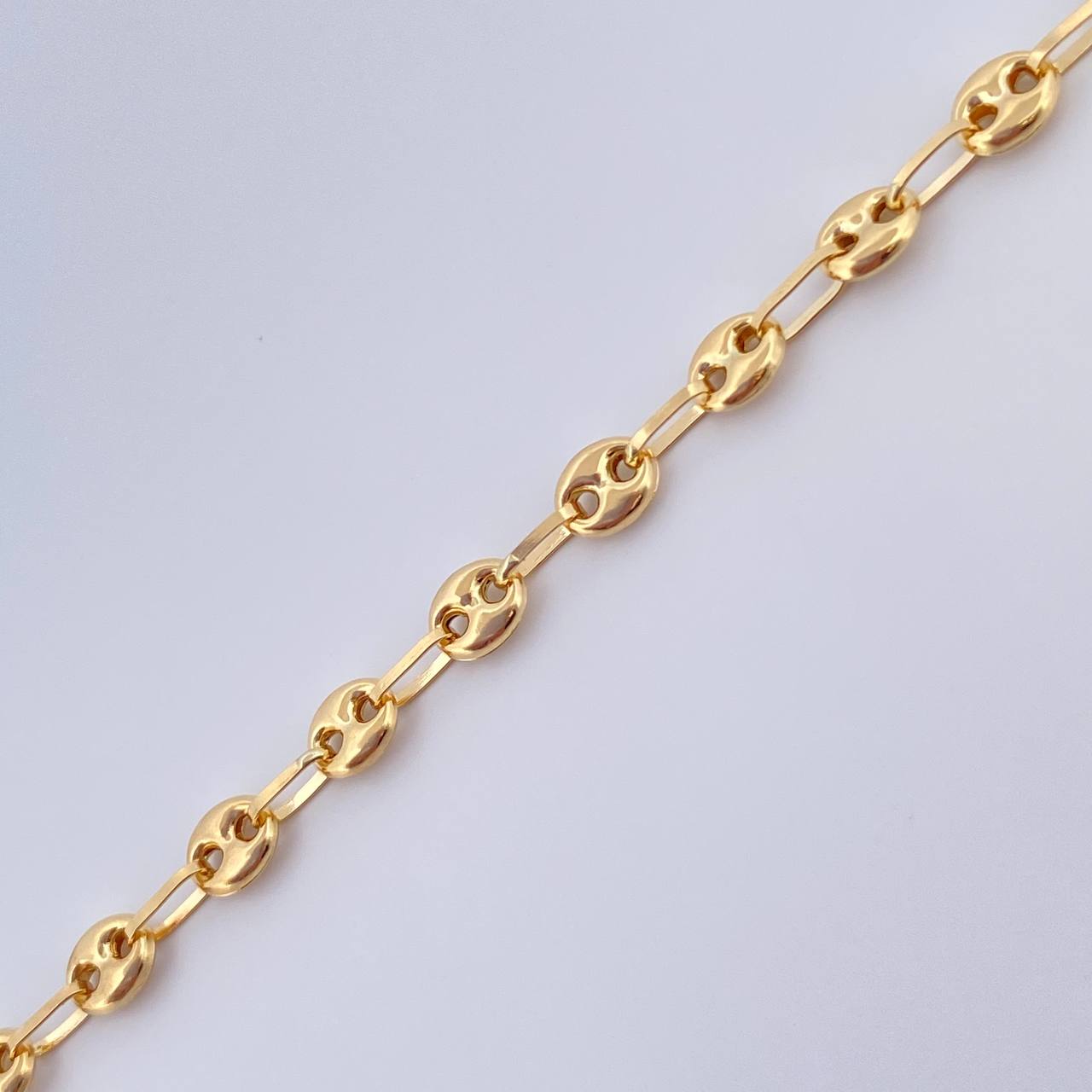 Tobillera Gc 2.85gr / 25.5cm / 3mm Oro Amarillo 18K &