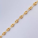 Tobillera Gc 2.85gr / 25.5cm / 3mm Oro Amarillo 18K &