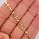 Tobillera Gc 2.8gr / 25.5cm / 3mm Oro Amarillo 18K &