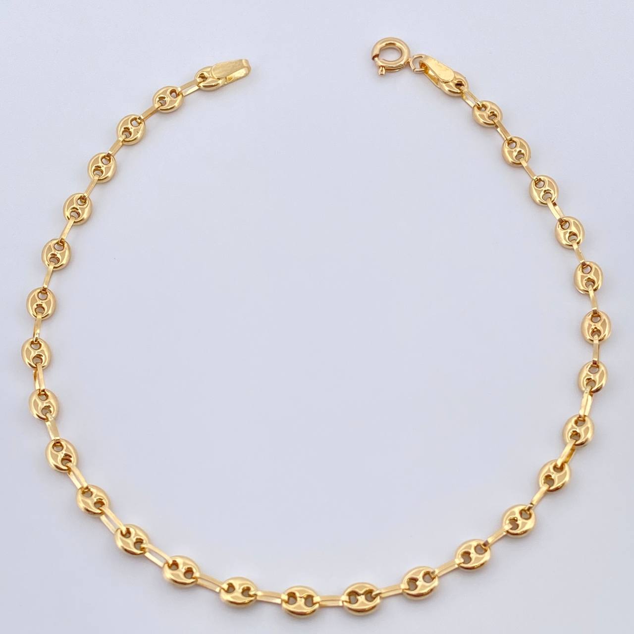 Tobillera Gc 2.8gr / 25.5cm / 3mm Oro Amarillo 18K &