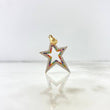 Dije Silueta Estrella 2.6gr / 3.8cm / Circones Blancos Colores Dos Oros Amarillo Blanco