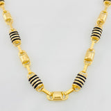 Cadena Rustica Barril 20.3g / 60cm / 6mm Oro Amarillo 18K