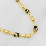 Cadena Rustica Barril 20.3g / 60cm / 6mm Oro Amarillo 18K
