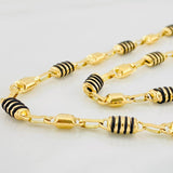Cadena Rustica Barril 20.3g / 60cm / 6mm Oro Amarillo 18K