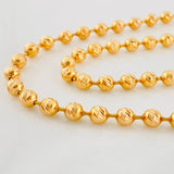 Cadena Militar Diamantada 43.5g / 75cm / 5mm Oro Rosa 18K
