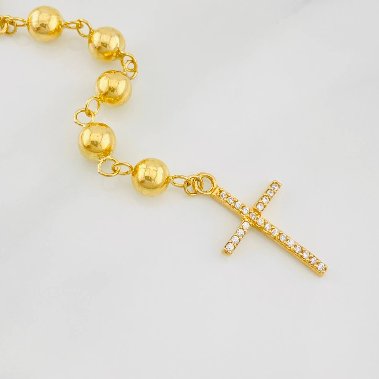 Rosario Virgen Milagrosa 16.2g / 65cm / 5mm Oro Amarillo 18K