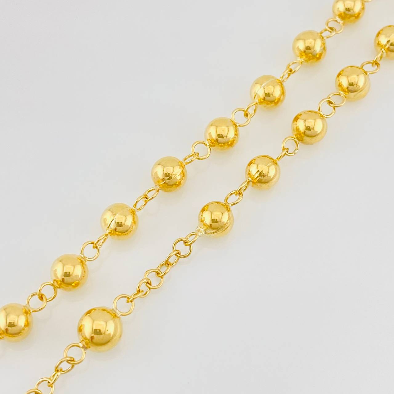 Rosario Virgen Milagrosa 16.2g / 65cm / 5mm Oro Amarillo 18K