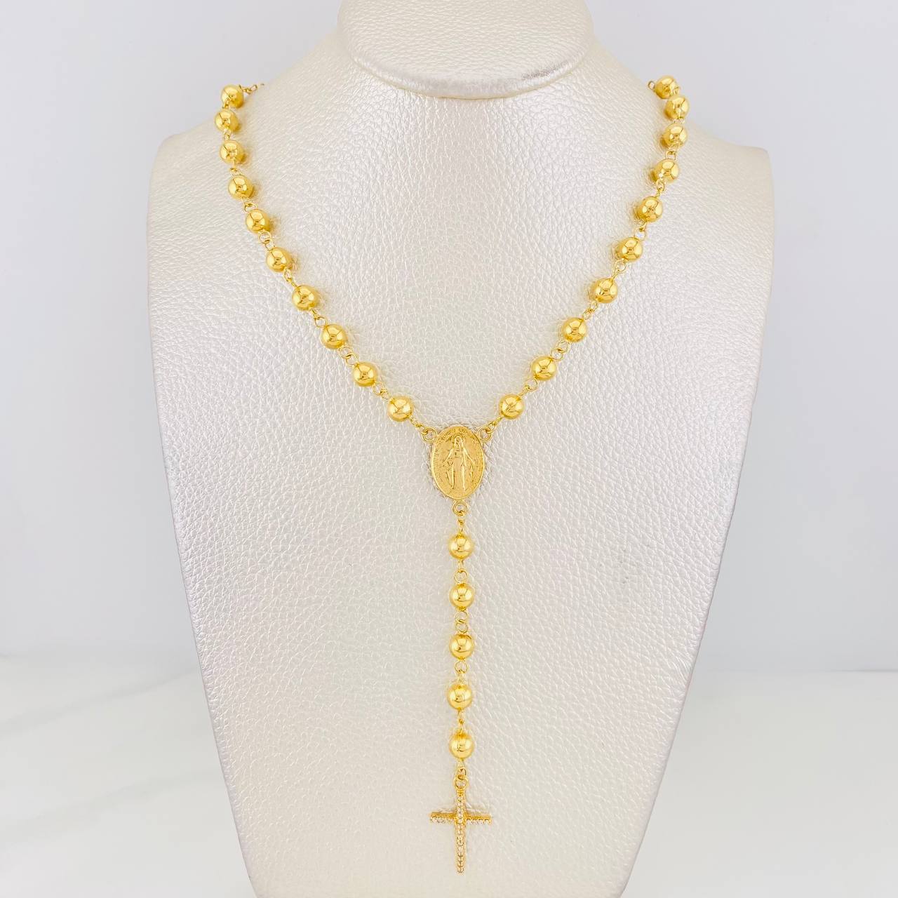 Rosario Virgen Milagrosa 16.2g / 65cm / 5mm Oro Amarillo 18K
