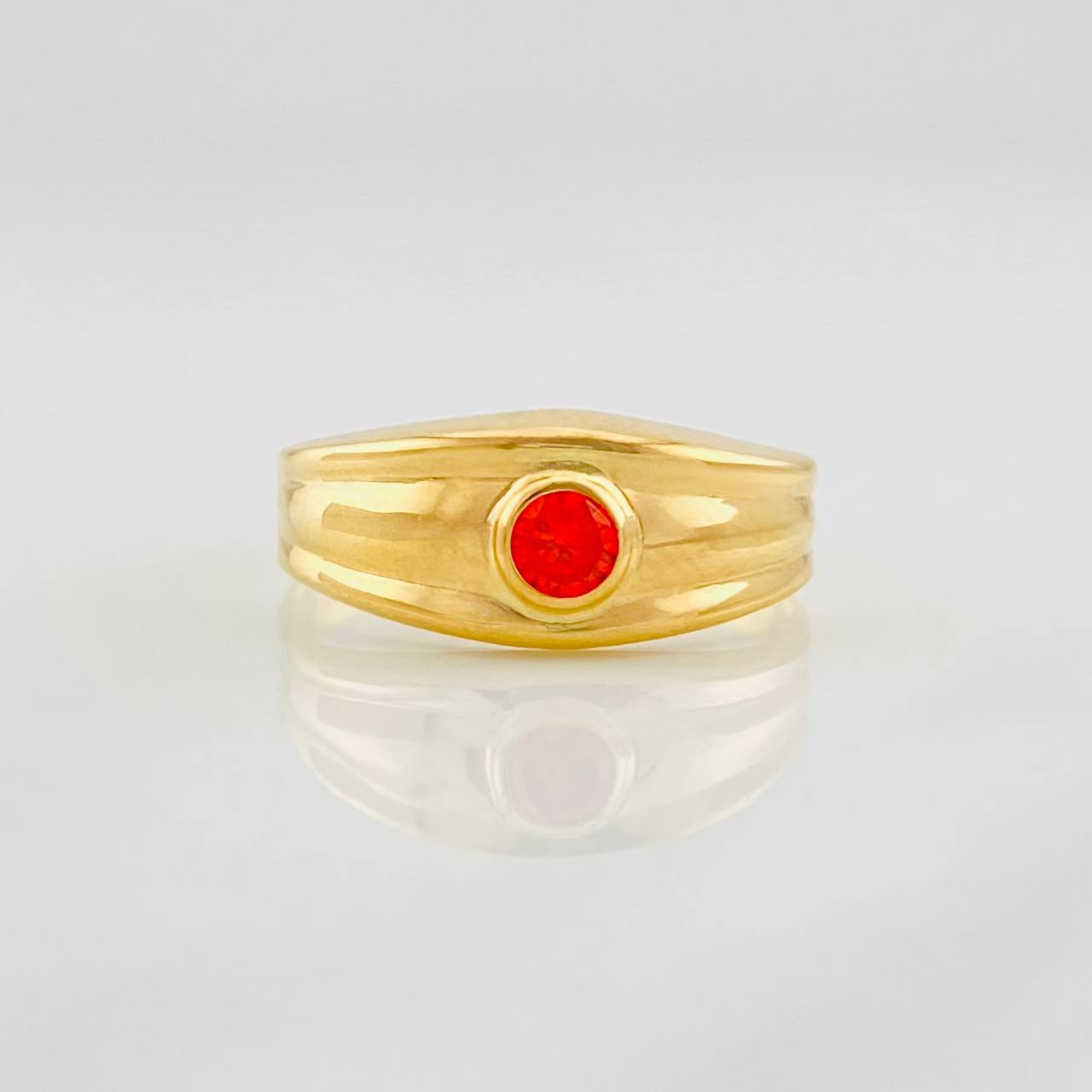 Anillo Circulo 1.55g / T7 1/2 Oro Amarillo 18K