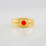 Anillo Circulo 1.55g / T7 1/2 Oro Amarillo 18K