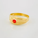 Anillo Circulo 1.55g / T7 1/2 Oro Amarillo 18K