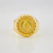 Anillo Bordeado Virgen del Carmen 3.85g / T10 1/4 Oro Amarillo 18K