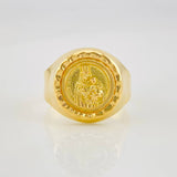 Anillo Bordeado Virgen del Carmen 3.85g / T10 1/4 Oro Amarillo 18K