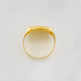 Anillo Sello Aguila Bordeado 3.5g / T10 Oro Amarillo 18K