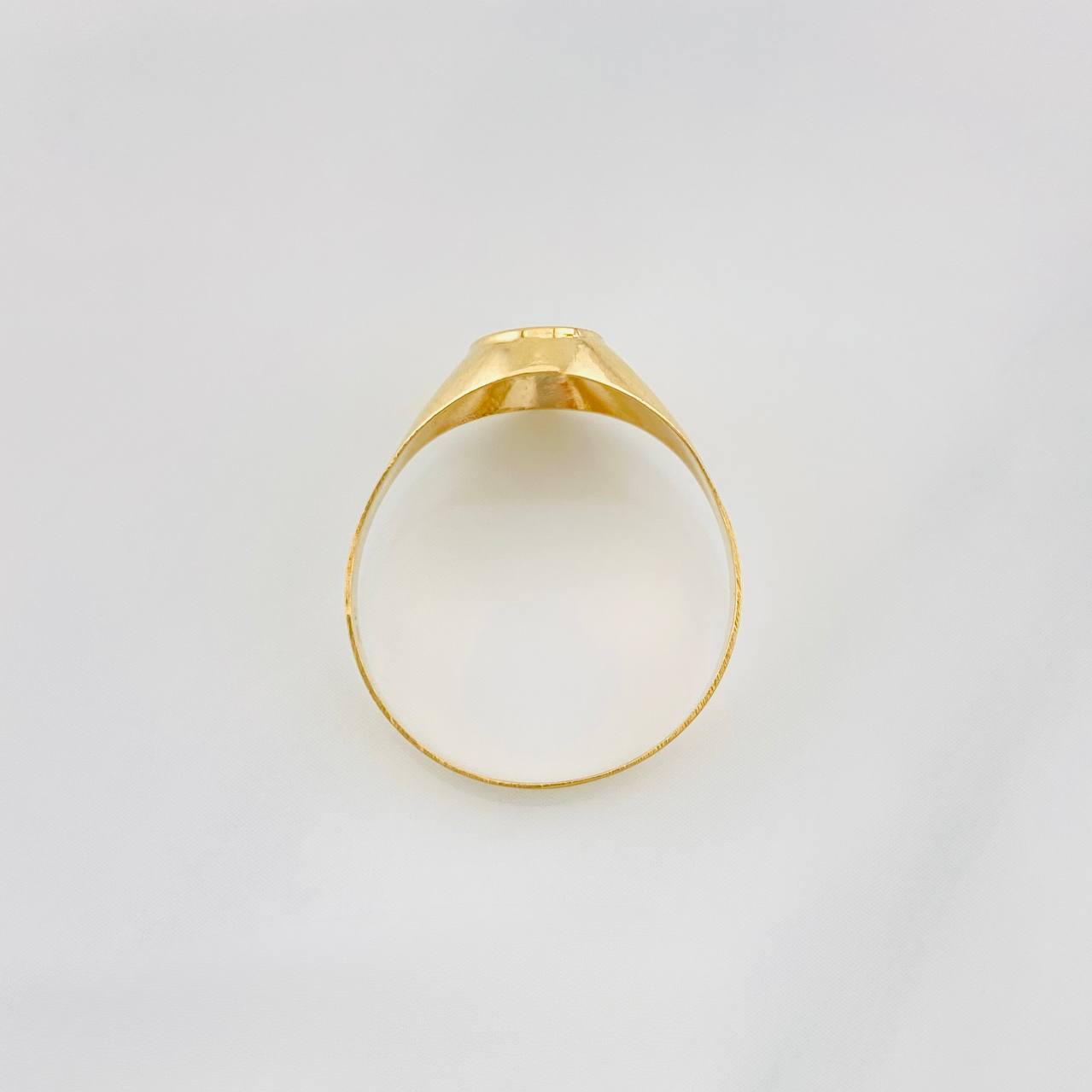 Anillo Sello Ovalado 1.6g / T7 3/4 Oro Amarillo 18K