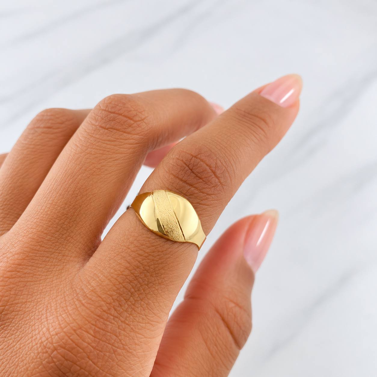 Anillo Orbita 1.2g / T6 3/4 Oro Amarillo 18K