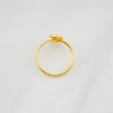 Anillo Media Luna Diamantada 0.95g / T7 1/2 Oro Amarillo 18K