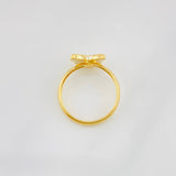 Anillo Mariposa Diamantada 0.95g / T5 Oro Amarillo 18K