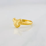 Anillo Raton Diamantado 0.9g / T4 3/4 Oro Amarillo 18K