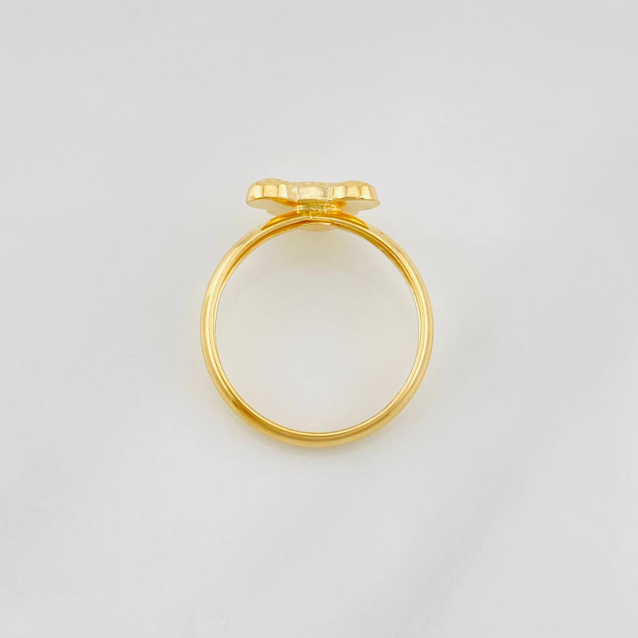 Anillo Raton Diamantado 0.9g / T4 3/4 Oro Amarillo 18K