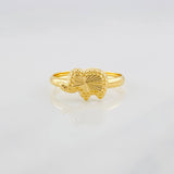 Anillo Elefante Diamantado 0.95g / T4 1/2 Oro Amarillo 18K