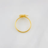 Anillo Elefante Diamantado 1g / T7 1/4 Oro Amarillo 18K