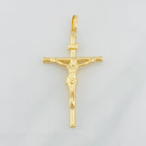 Dije Cruz Cristo 1.45g / 4.7cm Oro Amarillo 18K