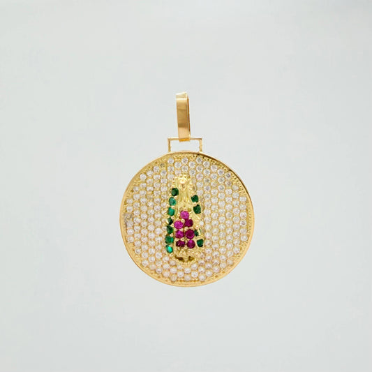 Dije Virgen De Guadalupe 3.7 g / 2.7 cm Oro Amarillo 18K
