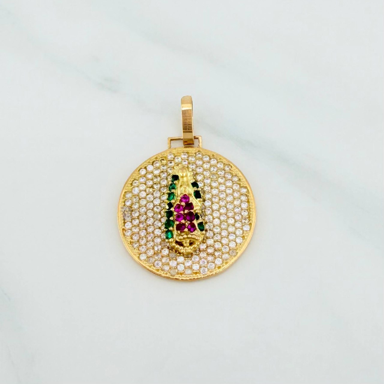 Dije Virgen De Guadalupe 3.7 g / 2.7 cm Oro Amarillo 18K
