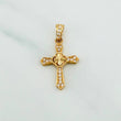 Dije Cruz Trebol 1.2 g / 2.5 cm Oro Amarillo 18K