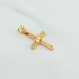 Dije Cruz Trebol 1.2 g / 2.5 cm Oro Amarillo 18K