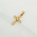 Dije Cruz Trebol 1.2 g / 2.5 cm Oro Amarillo 18K