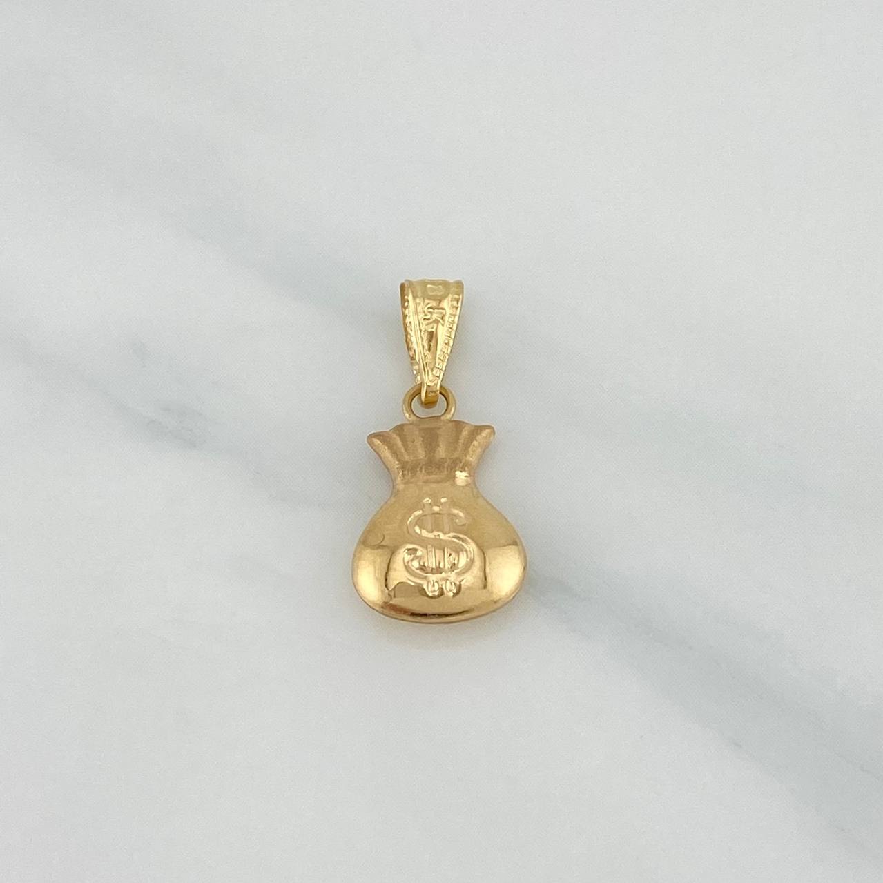 Dije Bolsa Dinero 0.75 g / 2 cm Oro Amarillo 18K
