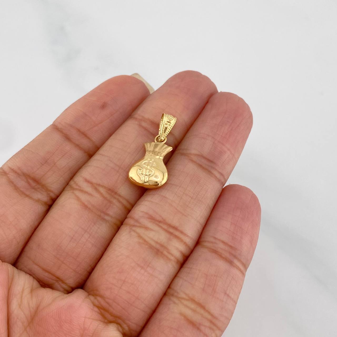 Dije Bolsa Dinero 0.75 g / 2 cm Oro Amarillo 18K