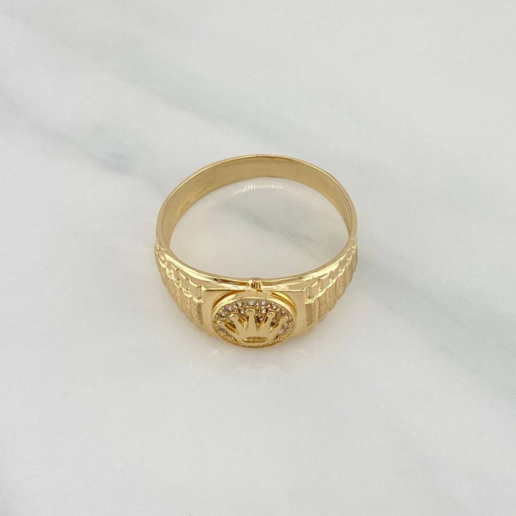 Anillo Correa Corona 4.05 g / T10 Oro Amarillo 18K