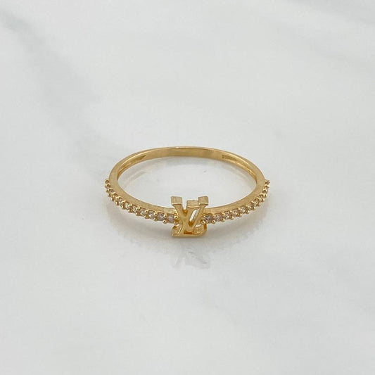 Anillo Lv 1.2 g / T7 1/4 Oro Amarillo 18K