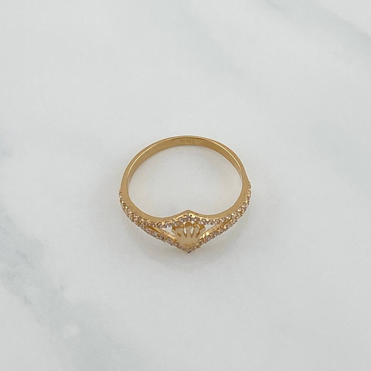 Anillo Corona 1.8 g / T6 1/2 Oro Amarillo 18K