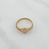 Anillo Corona 1.85 g / T7 1/4 Oro Amarillo 18K