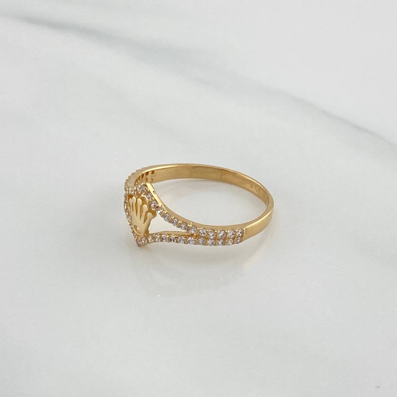 Anillo Corona 1.75 g / T6 Oro Amarillo 18K