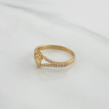 Anillo Corona 1.85 g / T7 1/4 Oro Amarillo 18K