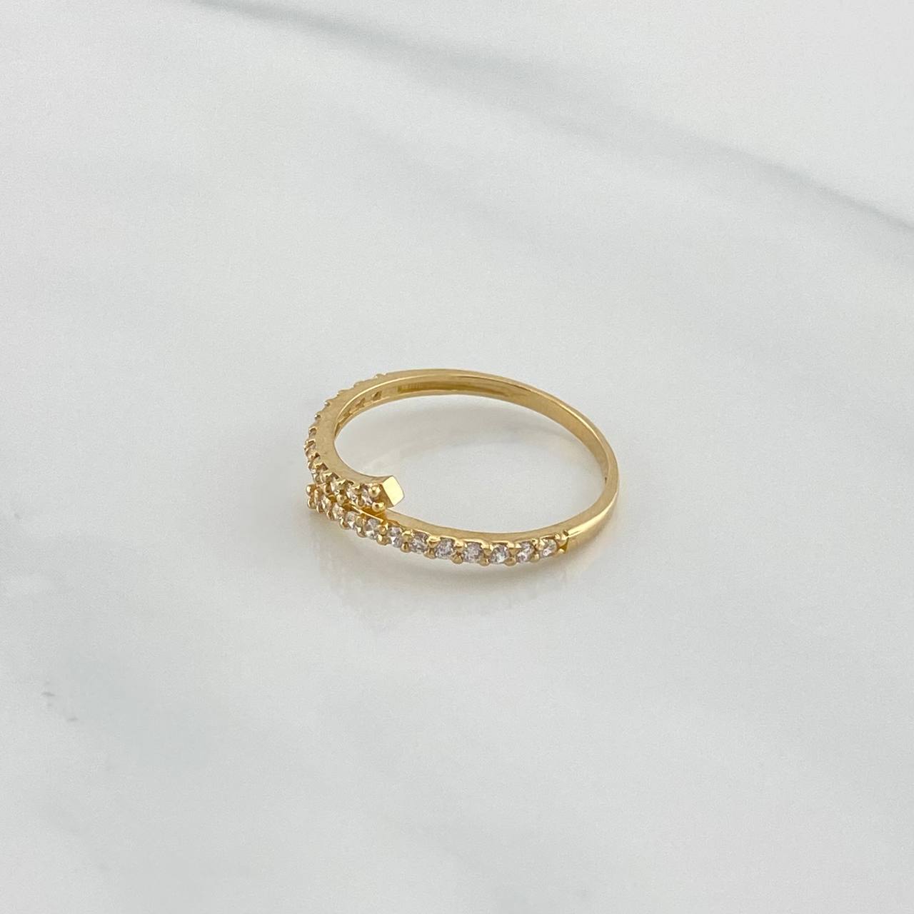Anillo Doble Linea 1.25 g / T5 3/4 Oro Amarillo 18K