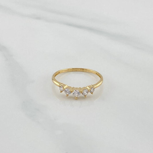Anillo Circulos 1.35 g / T6 3/4 Oro Amarillo 18K