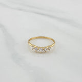 Anillo Circulos 1.25 g / T5 3/4 Oro Amarillo 18K