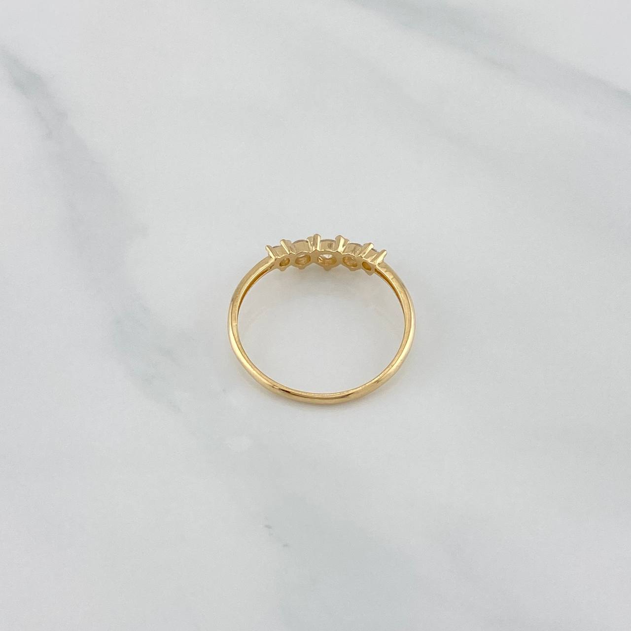 Anillo Circulos 1.35 g / T6 3/4 Oro Amarillo 18K