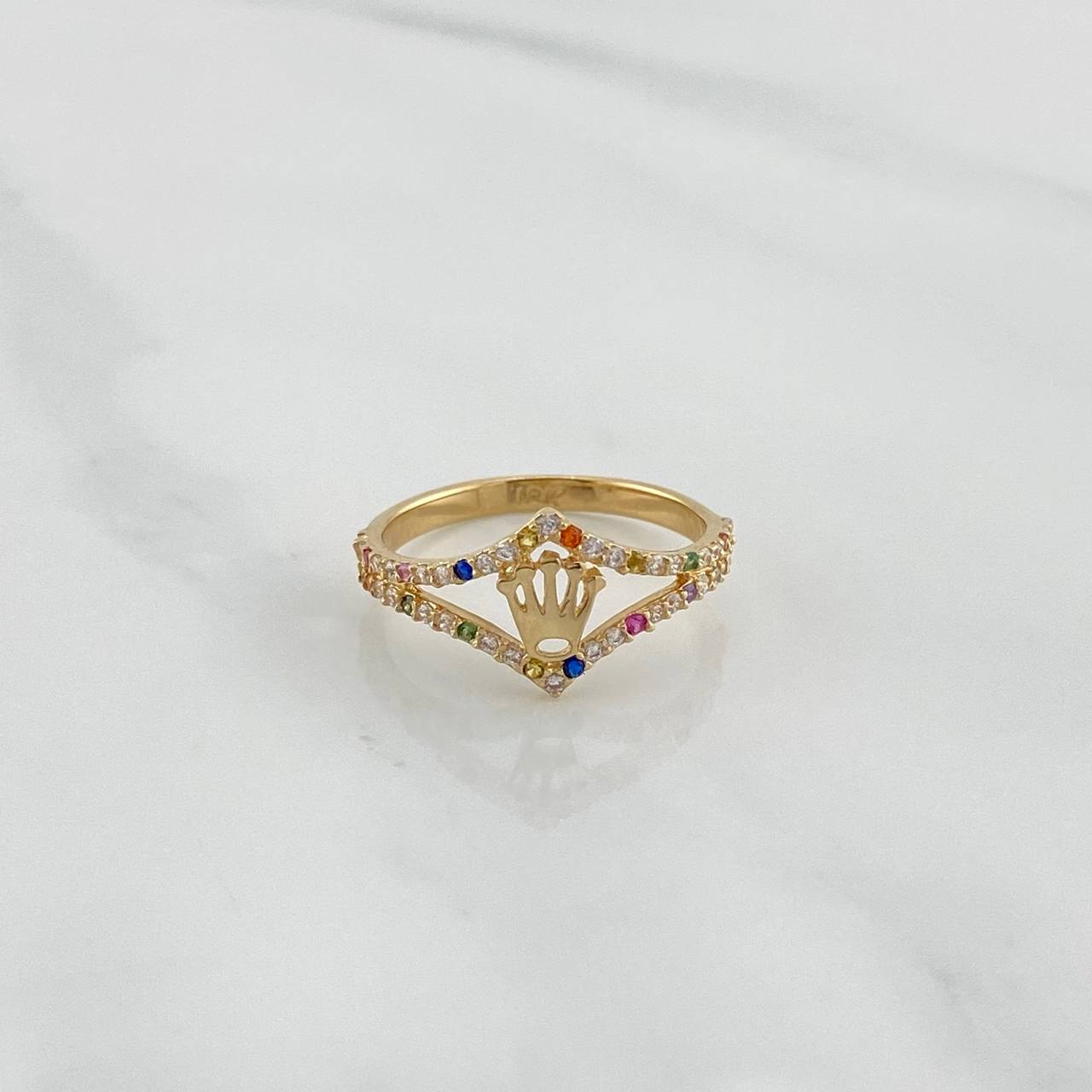 Anillo Corona 1.6 g / T5 Oro Amarillo 18K