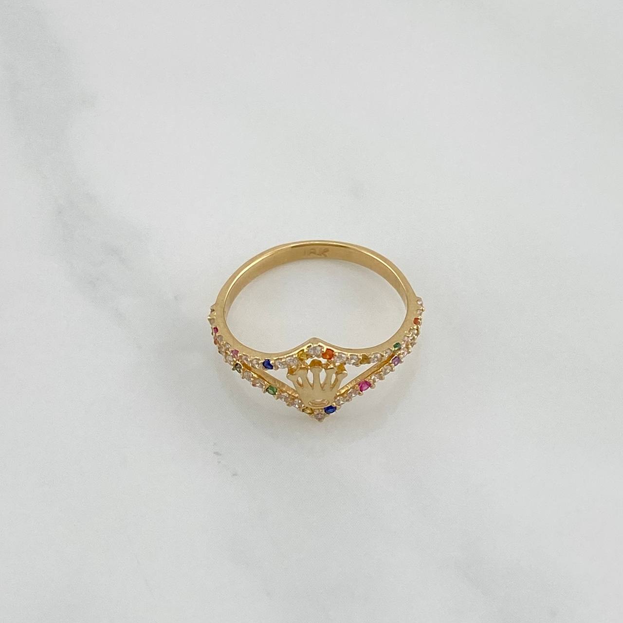 Anillo Corona 1.6 g / T5 Oro Amarillo 18K