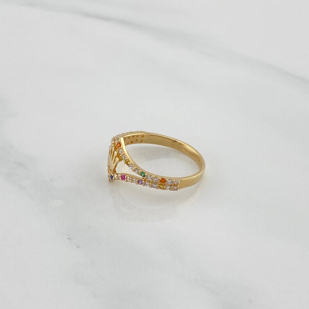 Anillo Corona 1.6 g / T5 Oro Amarillo 18K