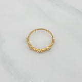 Anillo Siluetas Corazones 1.35 g / T6 1/2 Oro Amarillo 18K