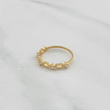 Anillo Siluetas Corazones 1.35 g / T6 1/2 Oro Amarillo 18K